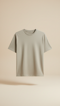 Unisex Cotton T-Shirt in Sage Beige