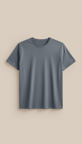 Slate Gray Cotton T-Shirt