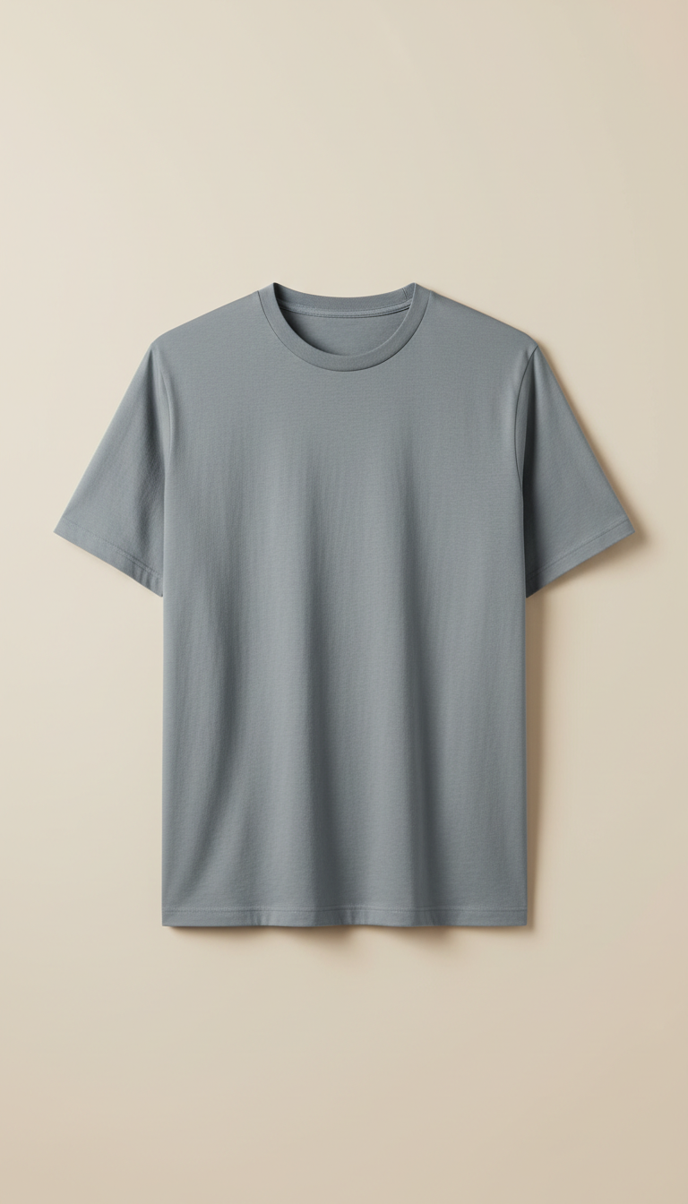 Minimalist T-Shirt in Concrete
